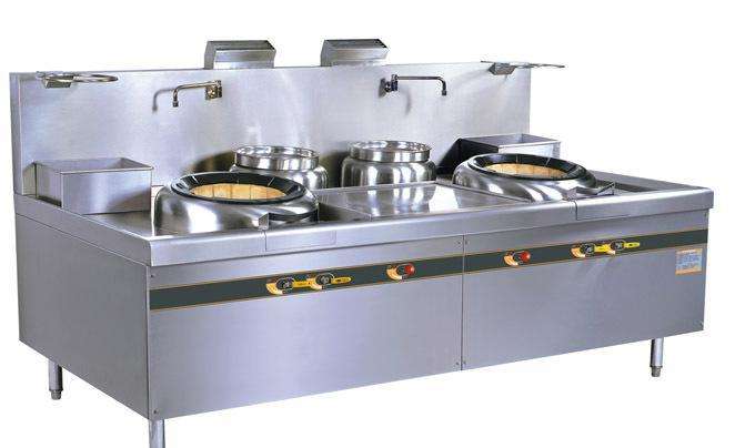 燃氣雙頭雙尾炒灶