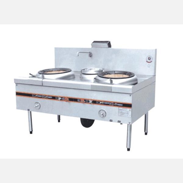 燃氣雙頭單尾爐灶