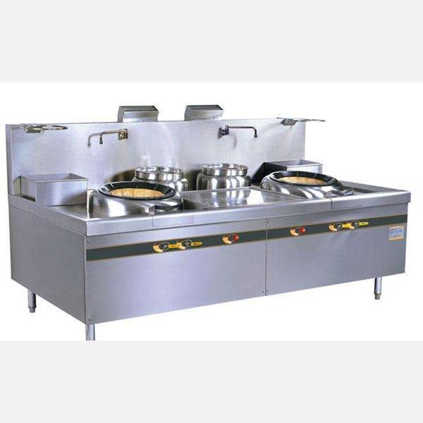 燃氣雙頭雙尾炒灶